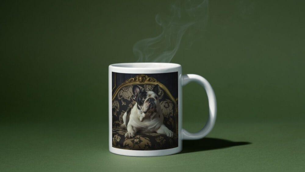 Bulldog Dolce op een mok