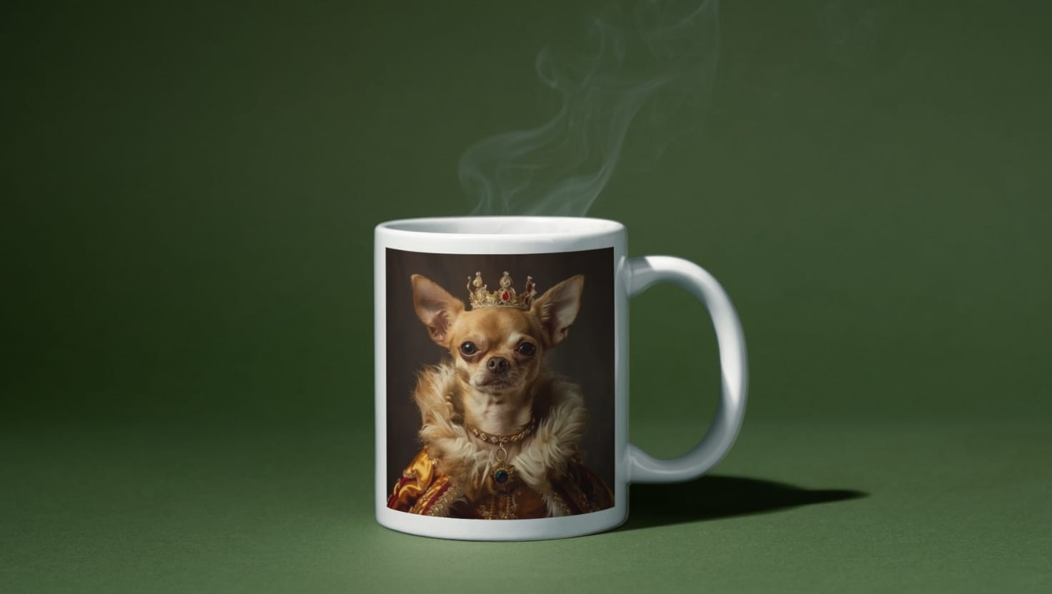 Royal chihuahua Tipsy | Zensitivity Royal chihuahua Tipsy op een mok-zensitivity.nl