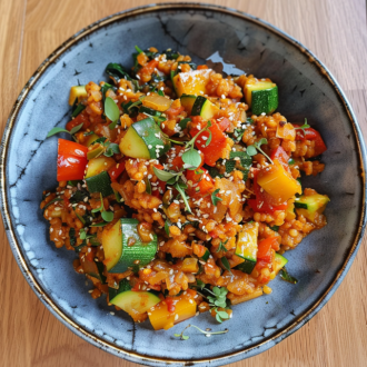 Groenteschotel met Linzen & Tahini-Dressing natriumarm recept-gezonde recepten-zensitivity
