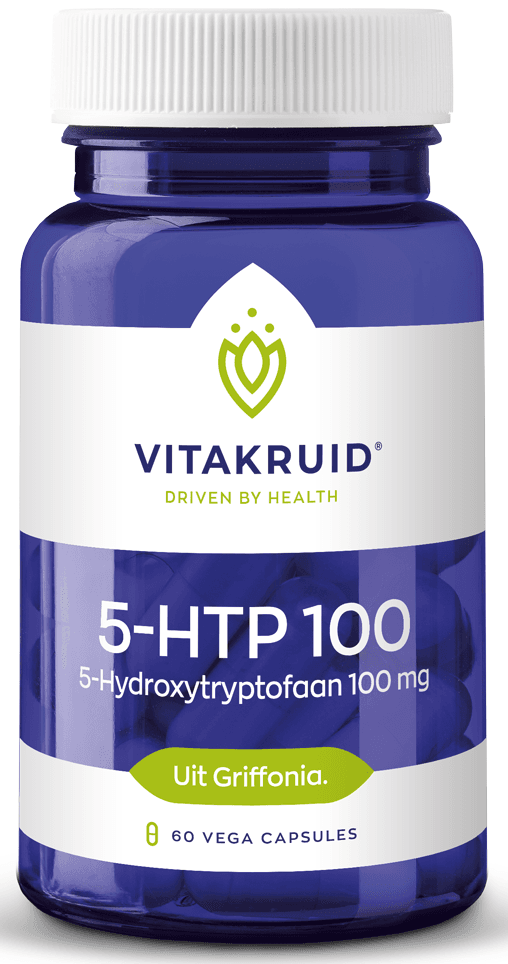 Vitakruid 5-HTP 100mg Capsules voor ontspanning | Zensitivity Vitakruid 5-HTP 100mg Capsules-supplementen-natuurlijke serotine-zensitiivty