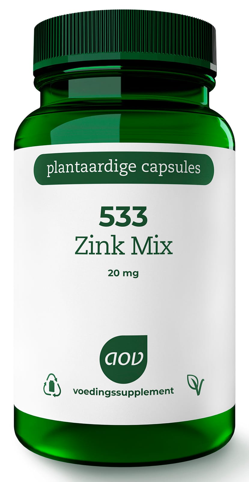 AOV 533 Zink Mix Vegacaps - 60VCP | Zensitivity AOV 533 Zink Mix Vegacaps -  kopen-vitamine online - Zink kopen - supplementen kopen-voedingssupplementen-beste voedingssupplementen-supplementen bestellen-zensitivity
