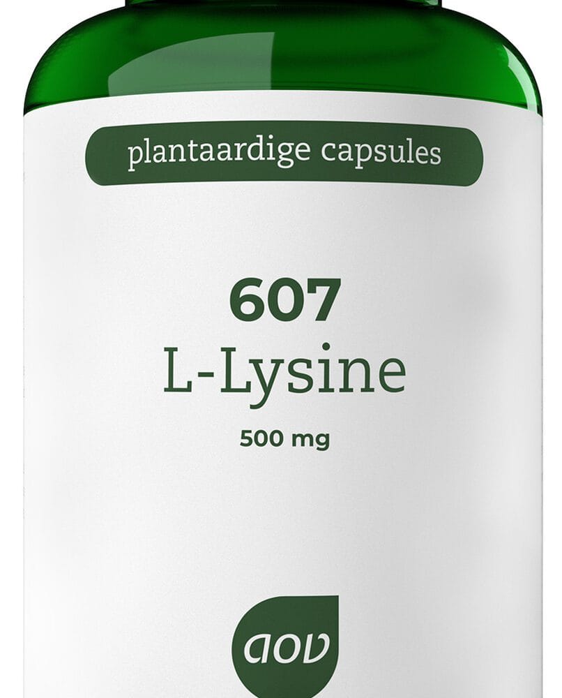 AOV 607 L- Lysine HCl 500mg Vegacaps -  kopen-vitamine online - Aminozuren kopen - supplementen kopen-voedingssupplementen-beste voedingssupplementen-supplementen bestellen-zensitivity