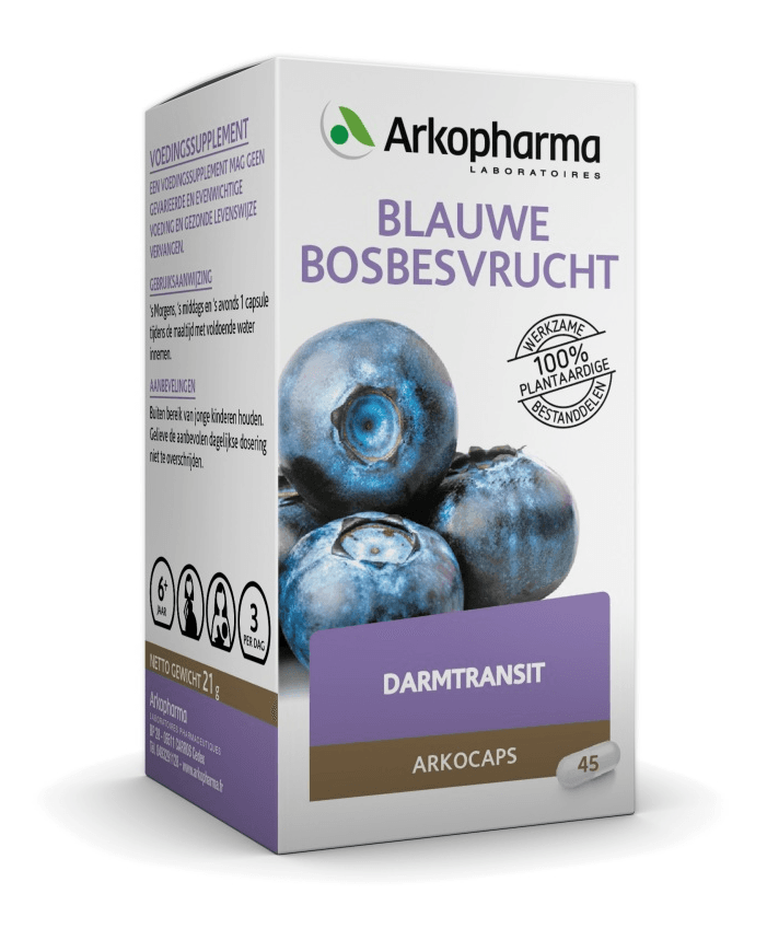 Arkocaps Darmtransit Blauwe Bosbesvrucht Capsules - 40CP | Zensitivity Arkocaps Darmtransit Blauwe Bosbesvrucht Capsules - Darmwand beschermen kopen-vitamine online - Darm supplementen kopen - supplementen kopen-voedingssupplementen-beste voedingssupplementen-supplementen bestellen-zensitivity