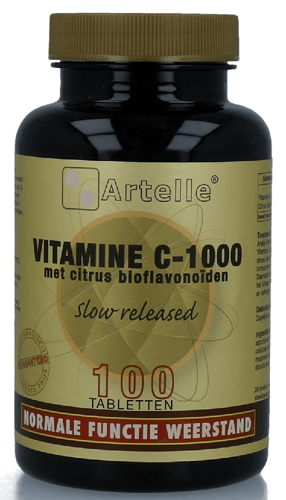 Artelle Vitamine C1000 Bioflavonoiden Tabletten 100st - 100TB | Zensitivity Artelle Vitamine C1000 Bioflavonoiden Tabletten 100st - Antioxidanten kopen-vitamine online - Populaire supplementen kopen - supplementen kopen-voedingssupplementen-beste voedingssupplementen-supplementen bestellen-zensitivity