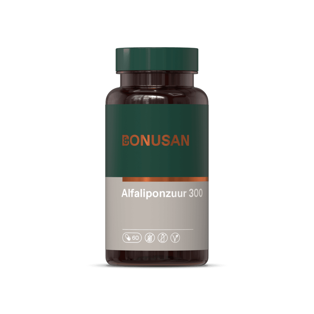 Bonusan Alfaliponzuur 300 Capsules - 60CP | Zensitivity Bonusan Alfaliponzuur 300 Capsules - Antioxidanten kopen-vitamine online - Populaire supplementen kopen - supplementen kopen-voedingssupplementen-beste voedingssupplementen-supplementen bestellen-zensitivity