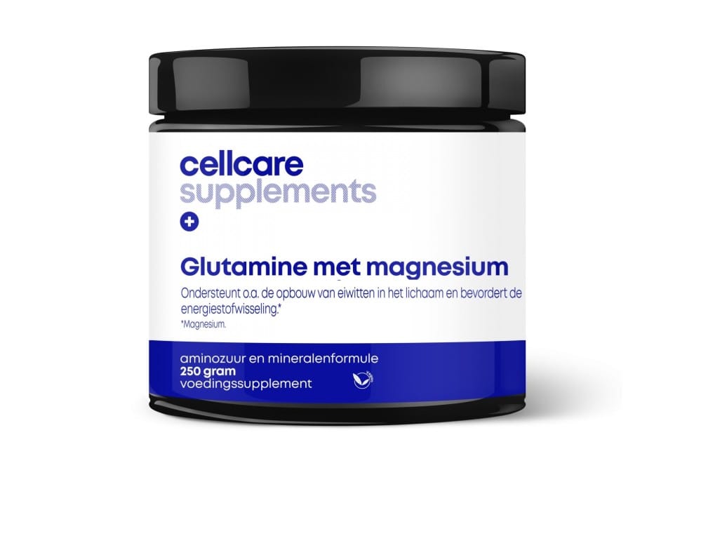 Cellcare Glutamine met Magnesium Poeder - 250GR | Zensitivity Cellcare Glutamine met Magnesium Poeder -  kopen-vitamine online - Aminozuren kopen - supplementen kopen-voedingssupplementen-beste voedingssupplementen-supplementen bestellen-zensitivity