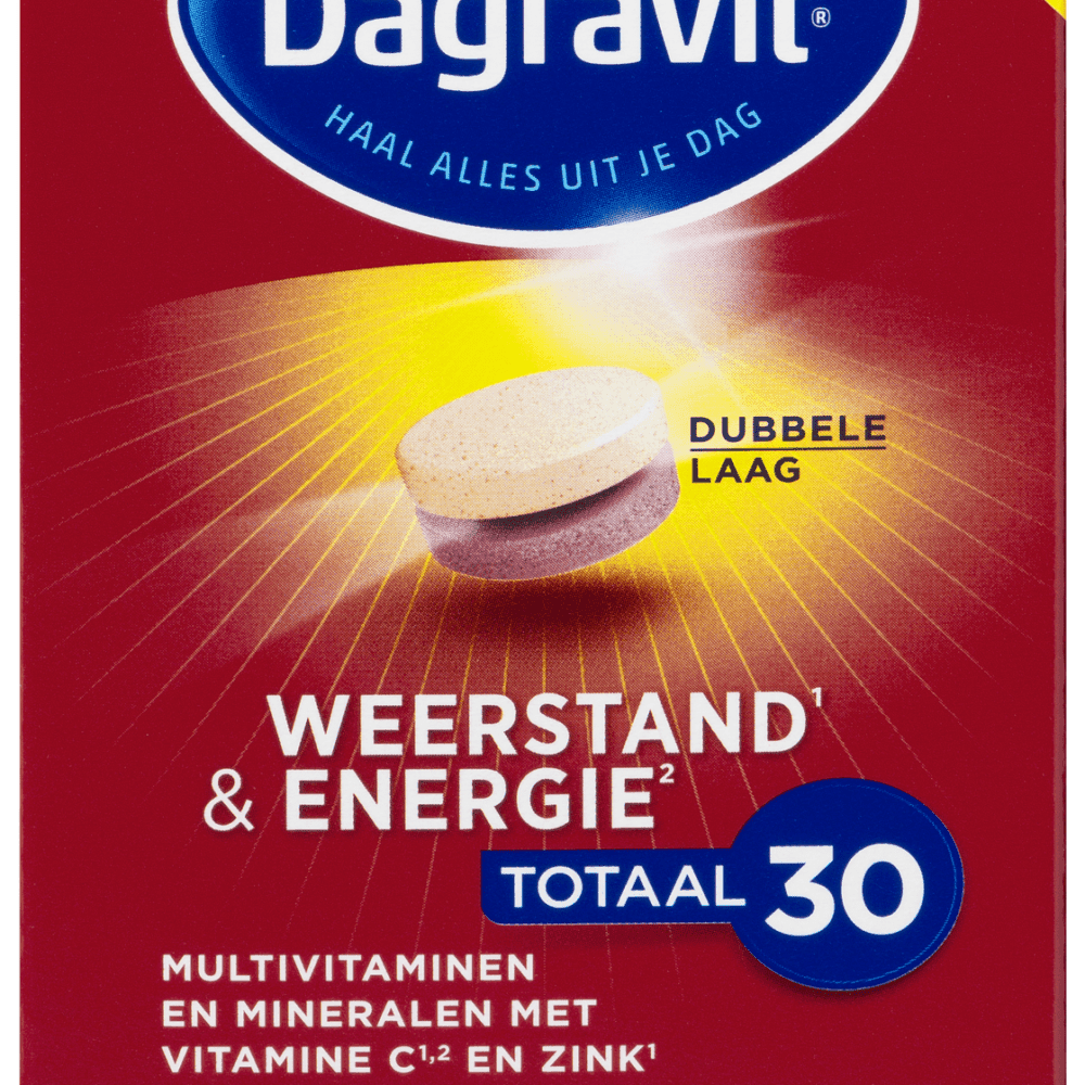 Dagravit Weerstand & Energie Totaal 30 Kauwtabletten - Energie complex kopen-vitamine online - Energie (vermoeidheid) kopen - supplementen kopen-voedingssupplementen-beste voedingssupplementen-supplementen bestellen-zensitivity