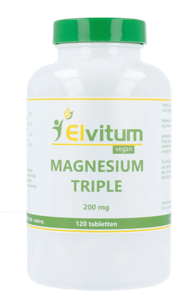 Elvitum Magnesium Triple 200mg Tabletten - 60TB | Zensitivity Elvitum Magnesium Triple 200mg Tabletten -  kopen-vitamine online -  kopen - supplementen kopen-voedingssupplementen-beste voedingssupplementen-supplementen bestellen-zensitivity