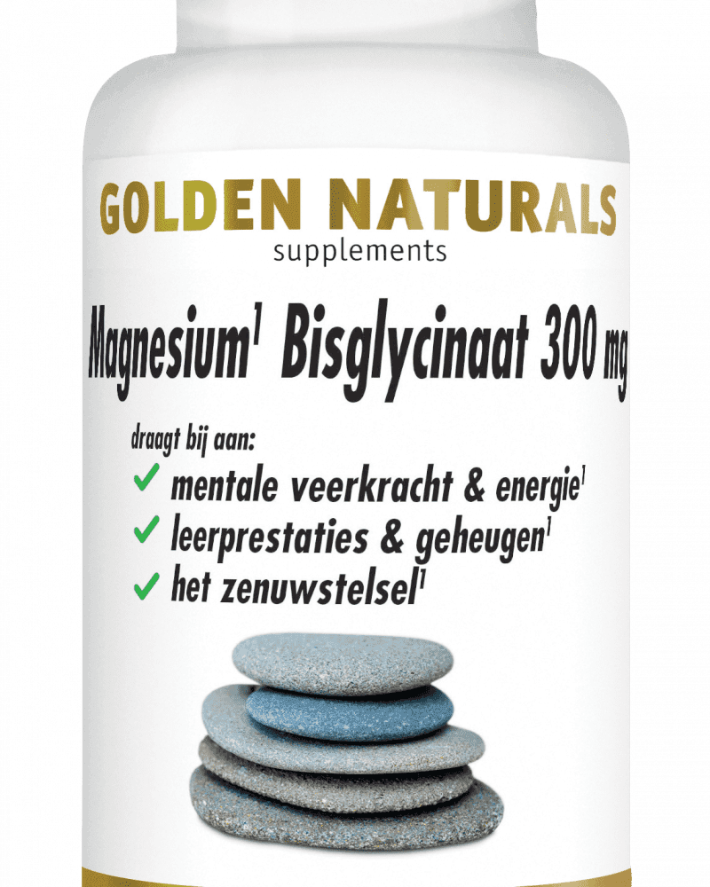Golden Naturals Magnesium Bisglycinaat 300mg Tabletten -  kopen-vitamine online -  kopen - supplementen kopen-voedingssupplementen-beste voedingssupplementen-supplementen bestellen-zensitivity