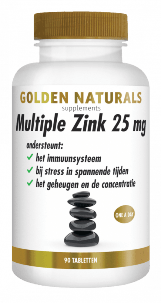Golden Naturals Multiple Zink Tabletten - 90TB | Zensitivity Golden Naturals Multiple Zink Tabletten - kopen-vitamine online - Zink kopen - supplementen kopen-voedingssupplementen-beste voedingssupplementen-supplementen bestellen-zensitivity