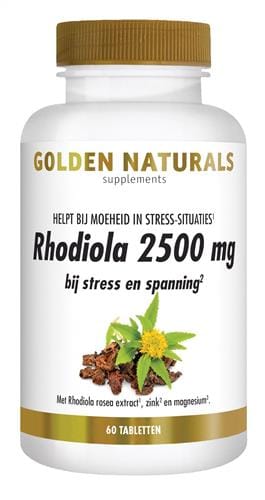 Golden Naturals Rhodiola 2500 mg Tabletten -  kopen-vitamine online -  kopen - supplementen kopen-voedingssupplementen-beste voedingssupplementen-supplementen bestellen-zensitivity