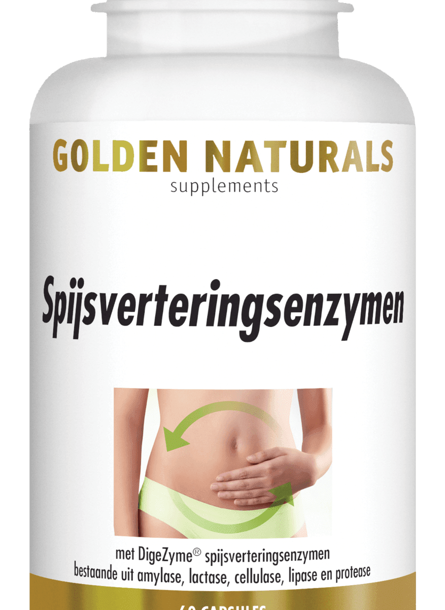 Golden Naturals Spijsverteringsenzymen Capsules - Spijsvertering supplementen kopen-vitamine online - Maag en darm kopen - supplementen kopen-voedingssupplementen-beste voedingssupplementen-supplementen bestellen-zensitivity