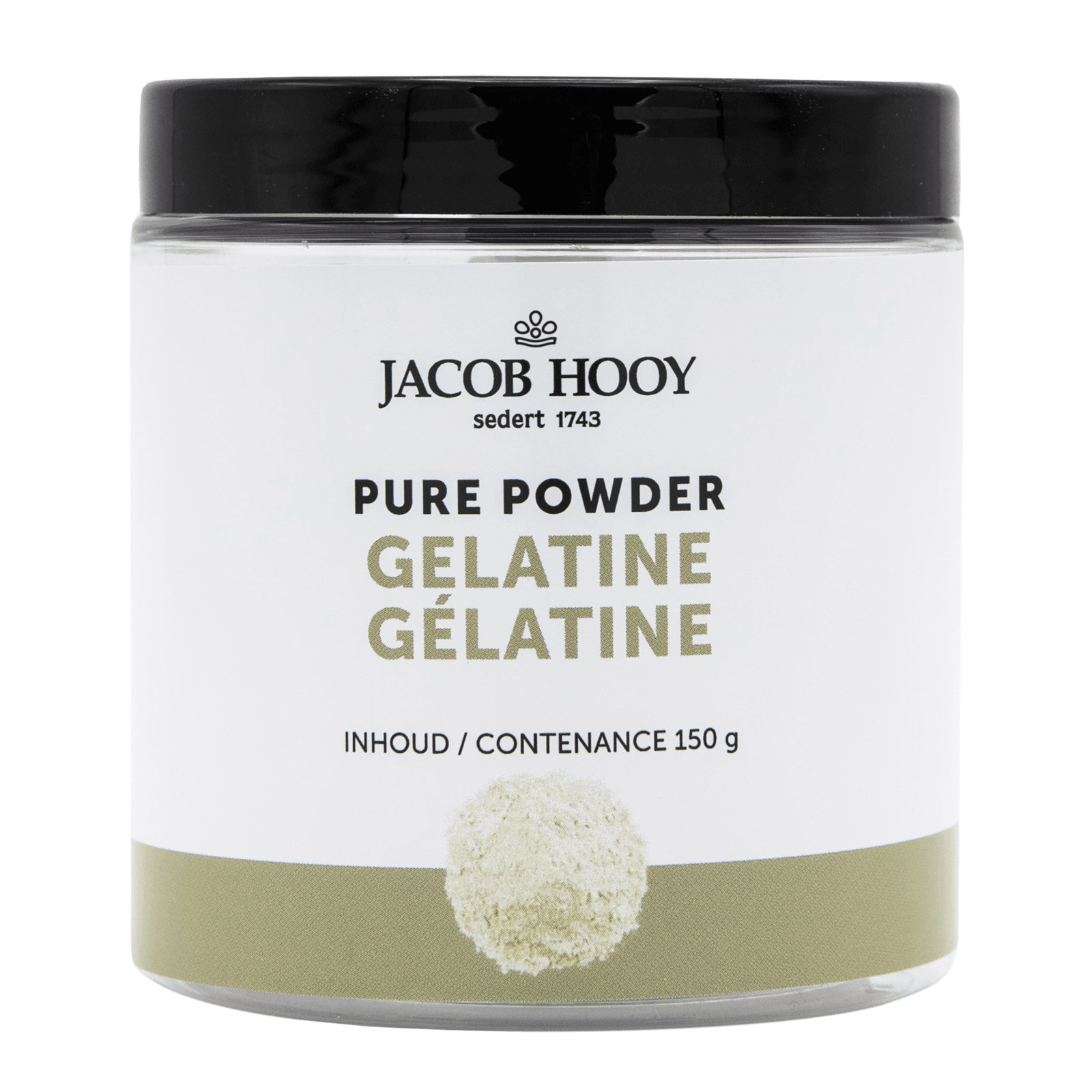 Jacob Hooy Pure Powder Gelatine Poeder - 150GR | Zensitivity Jacob Hooy Pure Powder Gelatine Poeder - Goede botaanmaak kopen-vitamine online - Botten supplementen kopen - supplementen kopen-voedingssupplementen-beste voedingssupplementen-supplementen bestellen-zensitivity