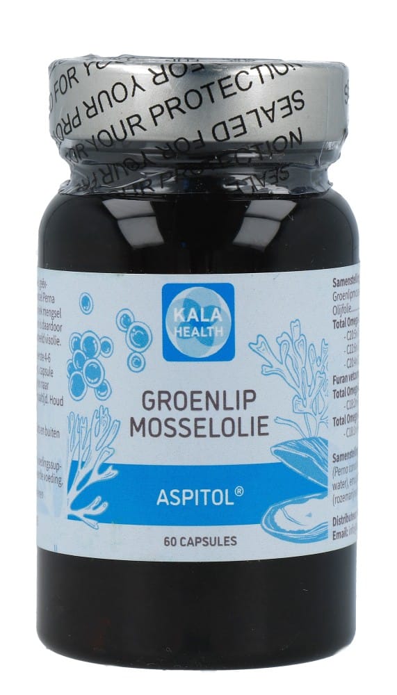 Kala Health Groenlopmosselolie Aspitol - 60CP | Zensitivity Kala Health Groenlopmosselolie Aspitol -  kopen-vitamine online -  kopen - supplementen kopen-voedingssupplementen-beste voedingssupplementen-supplementen bestellen-zensitivity