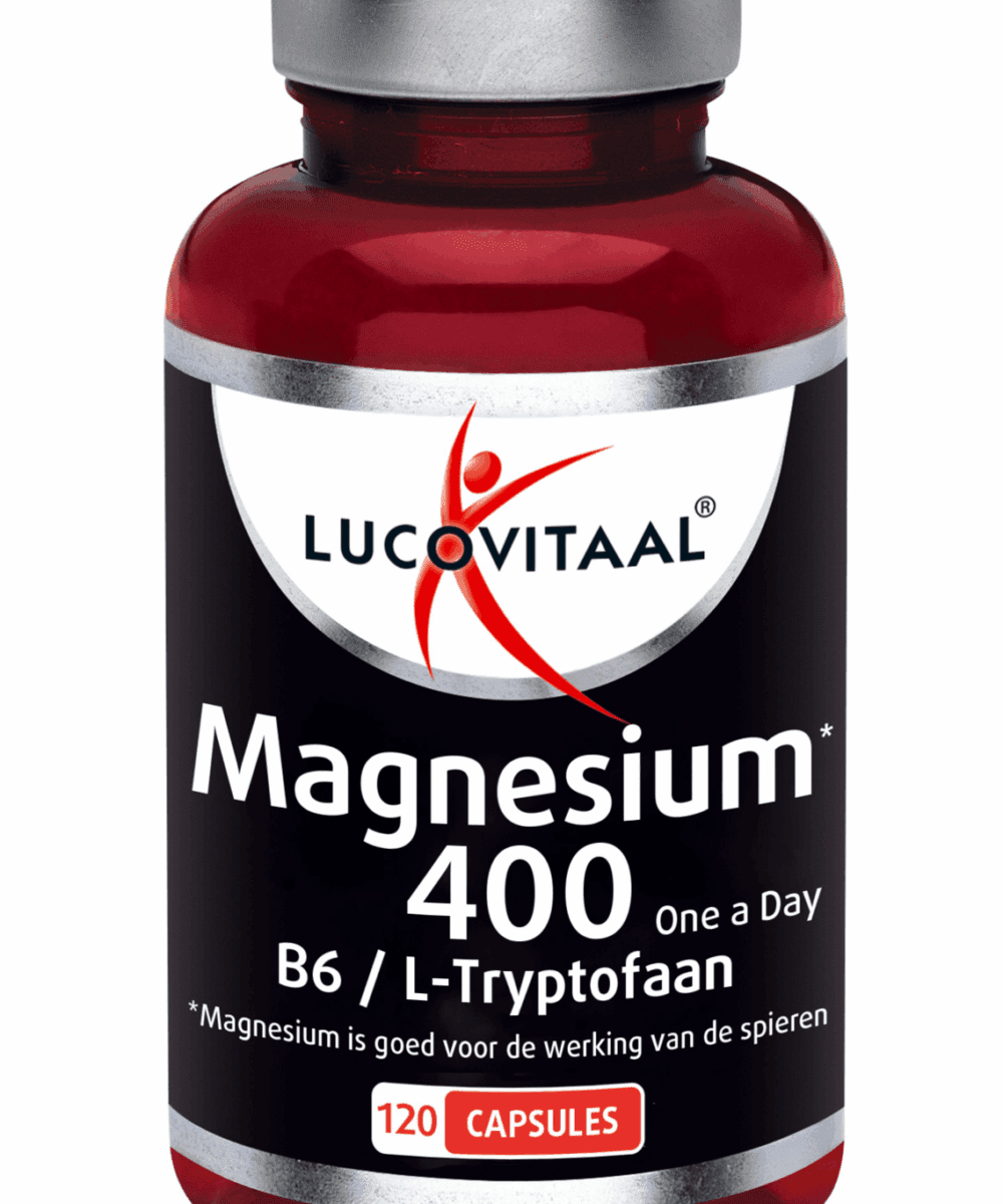 Lucovitaal Magnesium 400 met Vitamine B6 & L-Tryptofaan capsules -  kopen-vitamine online -  kopen - supplementen kopen-voedingssupplementen-beste voedingssupplementen-supplementen bestellen-zensitivity