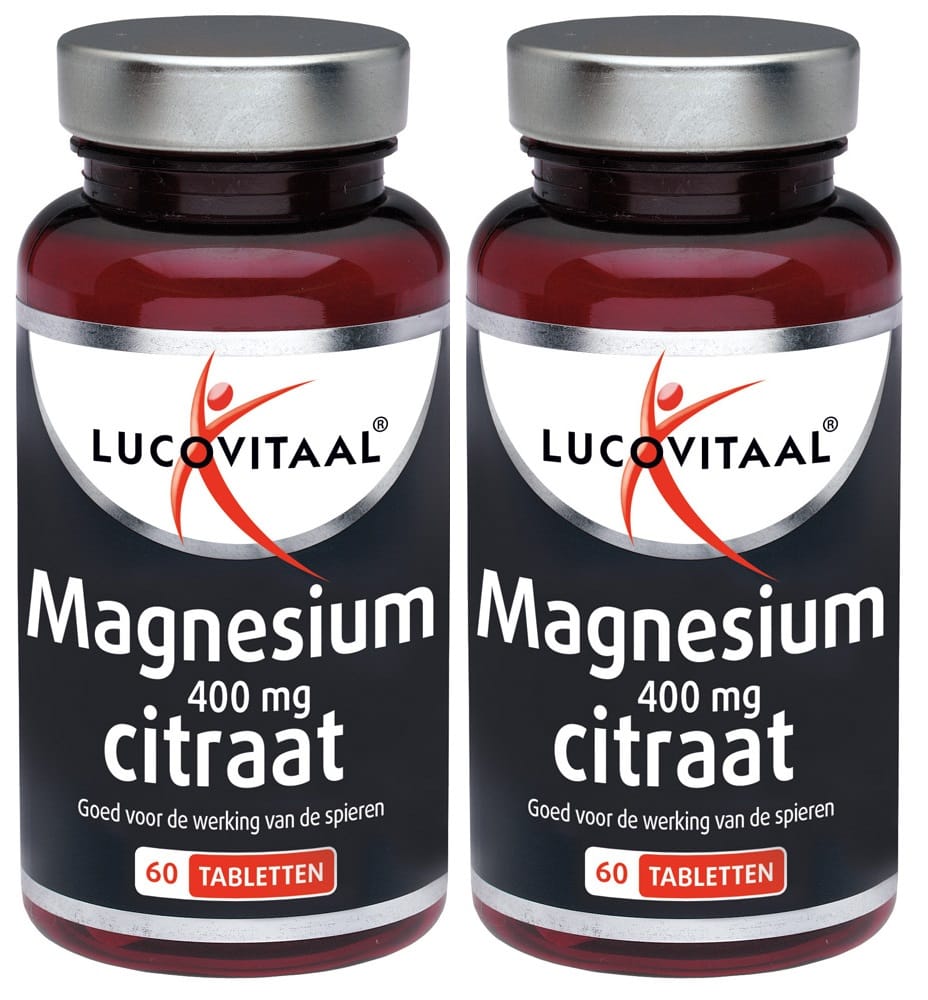 Lucovitaal Magnesium Citraat 400mg Tabletten - 2x60TB | Zensitivity Lucovitaal Magnesium Citraat 400mg Tabletten - kopen-vitamine online - kopen - supplementen kopen-voedingssupplementen-beste voedingssupplementen-supplementen bestellen-zensitivity