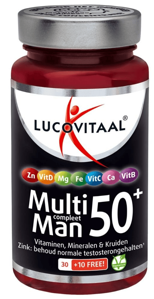 Lucovitaal Multi Compleet Man 50+ Tabletten - kopen-vitamine online - Multivitamine 50plus kopen - supplementen kopen-voedingssupplementen-beste voedingssupplementen-supplementen bestellen-zensitivity