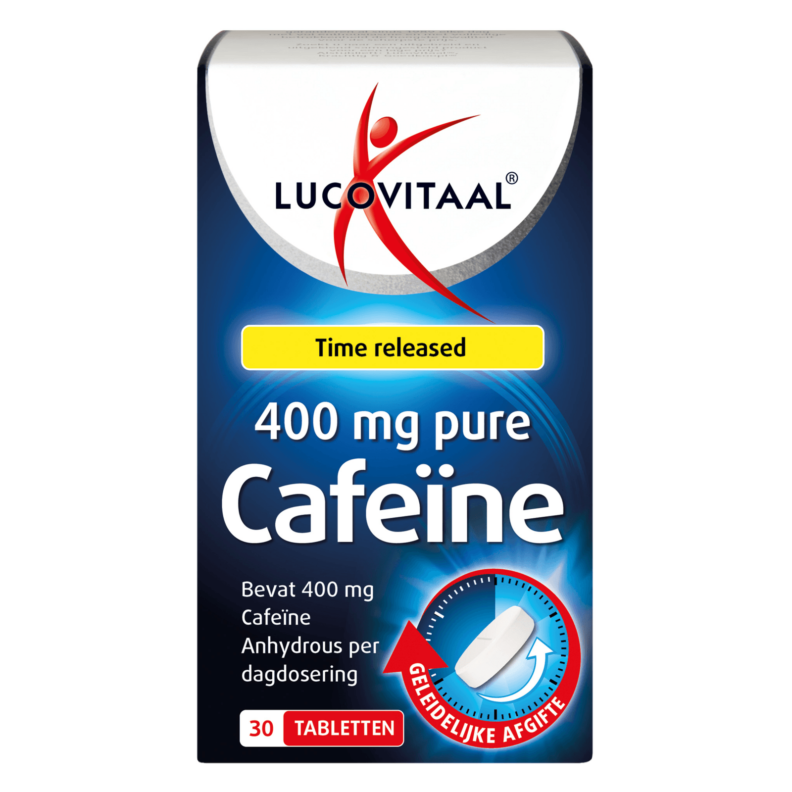 Lucovitaal Pure Cafeïne 400 mg Tabletten - 30TB | Zensitivity Lucovitaal Pure Cafeïne 400 mg Tabletten -  kopen-vitamine online - Energie supplementen kopen - supplementen kopen-voedingssupplementen-beste voedingssupplementen-supplementen bestellen-zensitivity