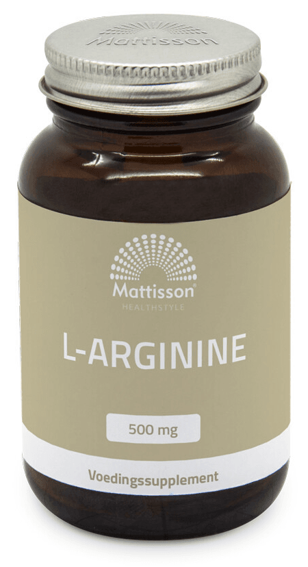 Mattisson HealthStyle L-Arginine 500mg Capsules - 90CP | Zensitivity Mattisson HealthStyle L-Arginine 500mg Capsules -  kopen-vitamine online - Aminozuren kopen - supplementen kopen-voedingssupplementen-beste voedingssupplementen-supplementen bestellen-zensitivity
