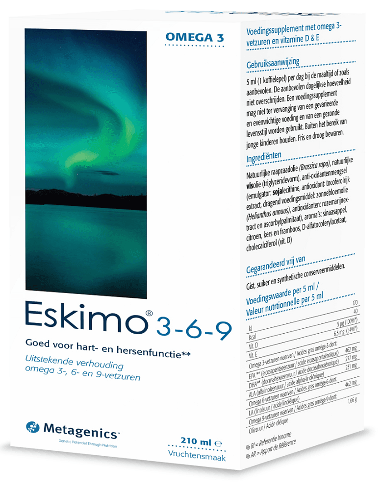 Metagenics Eskimo 3-6-9 Vloeibaar - 210ML | Zensitivity Metagenics Eskimo 3-6-9 Vloeibaar -  kopen-vitamine online -  kopen - supplementen kopen-voedingssupplementen-beste voedingssupplementen-supplementen bestellen-zensitivity