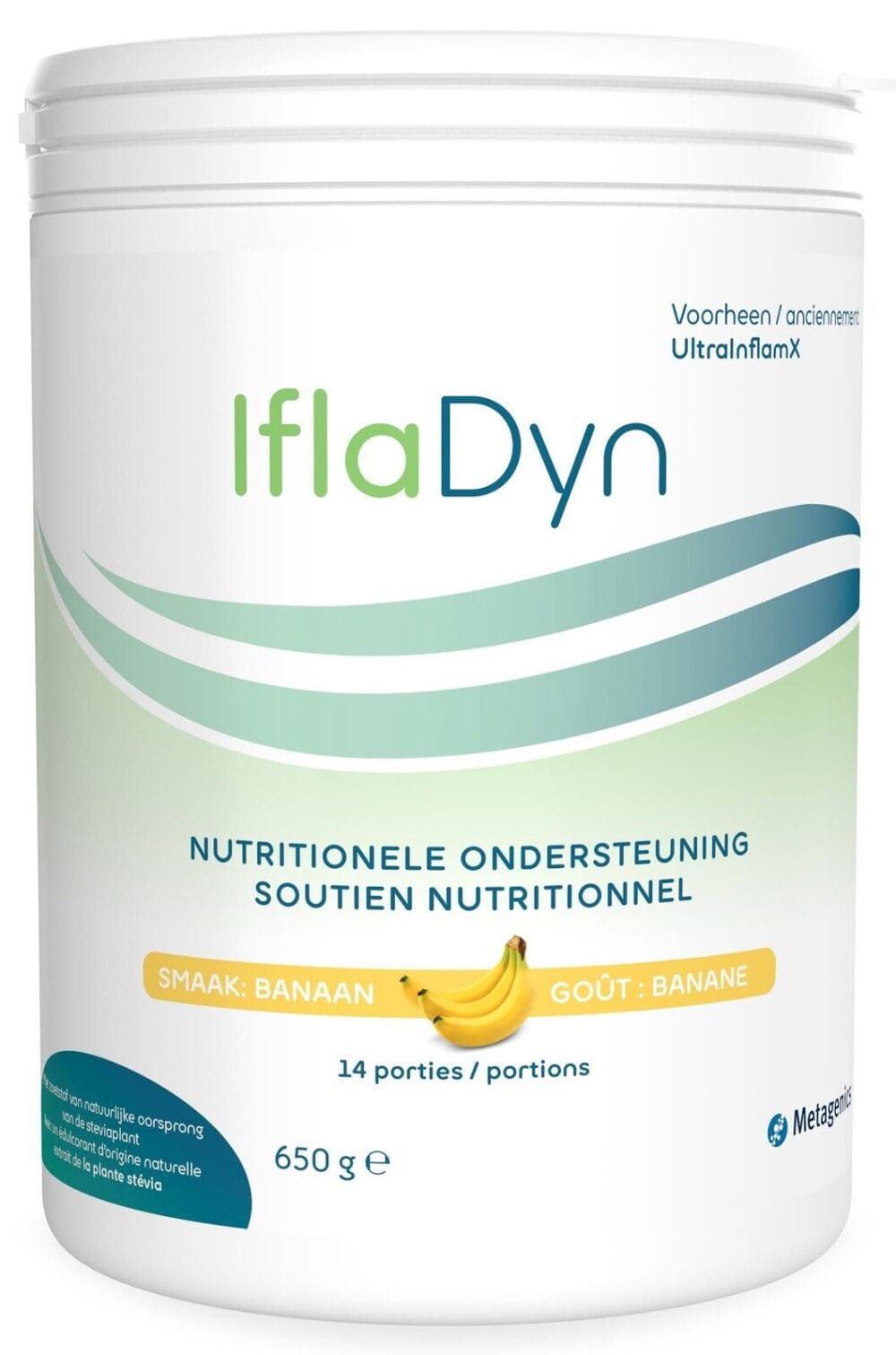 Metagenics IflaDyn Nutritionele Ondersteuning Poeder - Banaan - Soepele spieren kopen-vitamine online - Spier supplementen kopen - supplementen kopen-voedingssupplementen-beste voedingssupplementen-supplementen bestellen-zensitivity