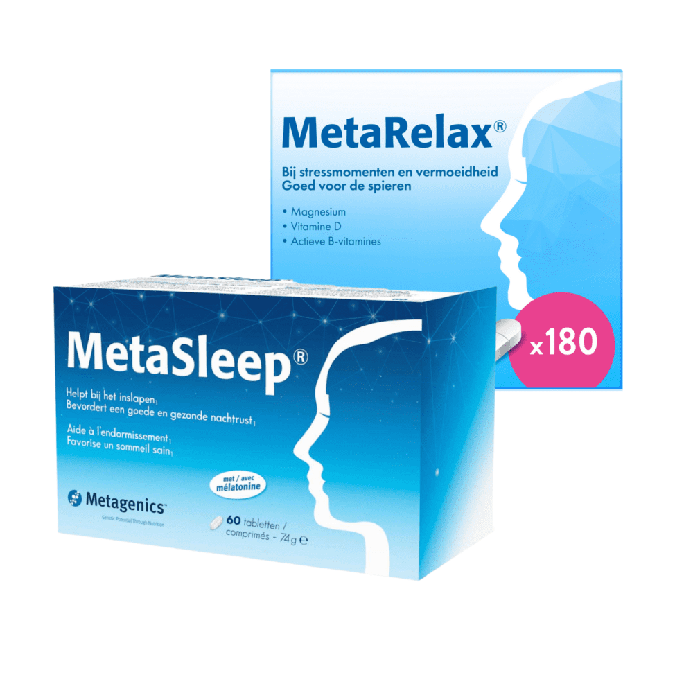Metagenics Metasleep & MetaRelax Tabletten Combi - Goede nachtrust complex kopen-vitamine online - Goede nachtrust kopen - supplementen kopen-voedingssupplementen-beste voedingssupplementen-supplementen bestellen-zensitivity