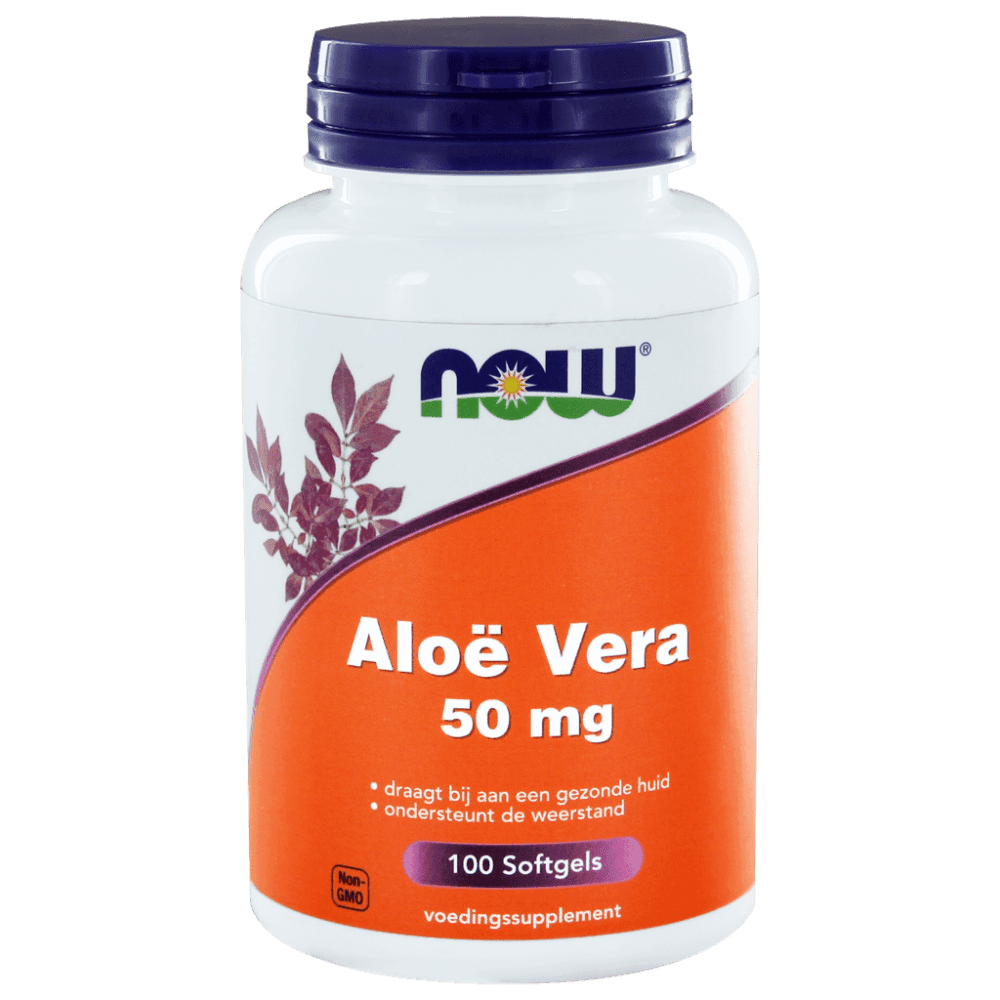 NOW Aloë Vera 50 mg Softgels -  kopen-vitamine online - Orthomoleculair kopen