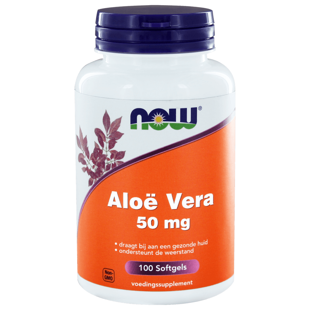 NOW Aloë Vera 50 mg Softgels - 100ST | Zensitivity NOW Aloë Vera 50 mg Softgels -  kopen-vitamine online - Orthomoleculair kopen