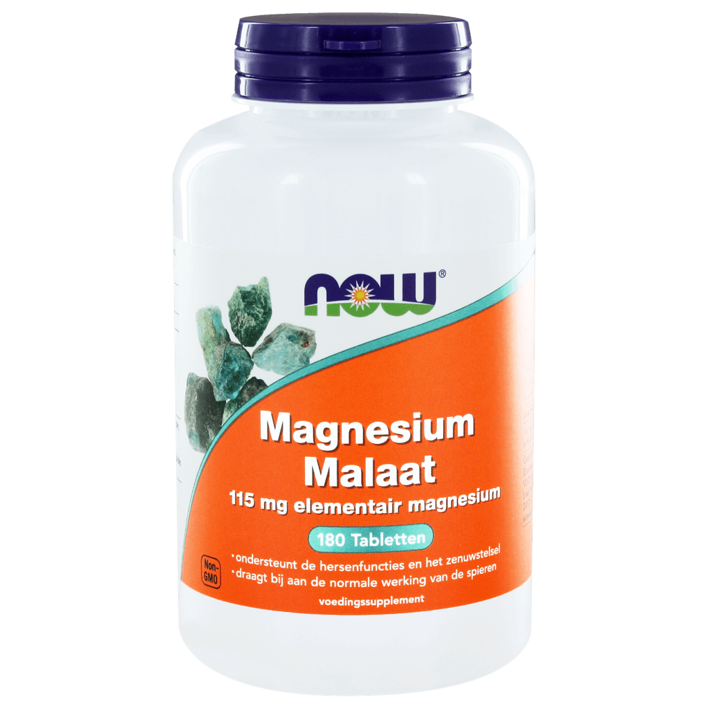NOW Magnesium Malaat Tabletten - 180ST | Zensitivity NOW Magnesium Malaat Tabletten -  kopen-vitamine online -  kopen - supplementen kopen-voedingssupplementen-beste voedingssupplementen-supplementen bestellen-zensitivity