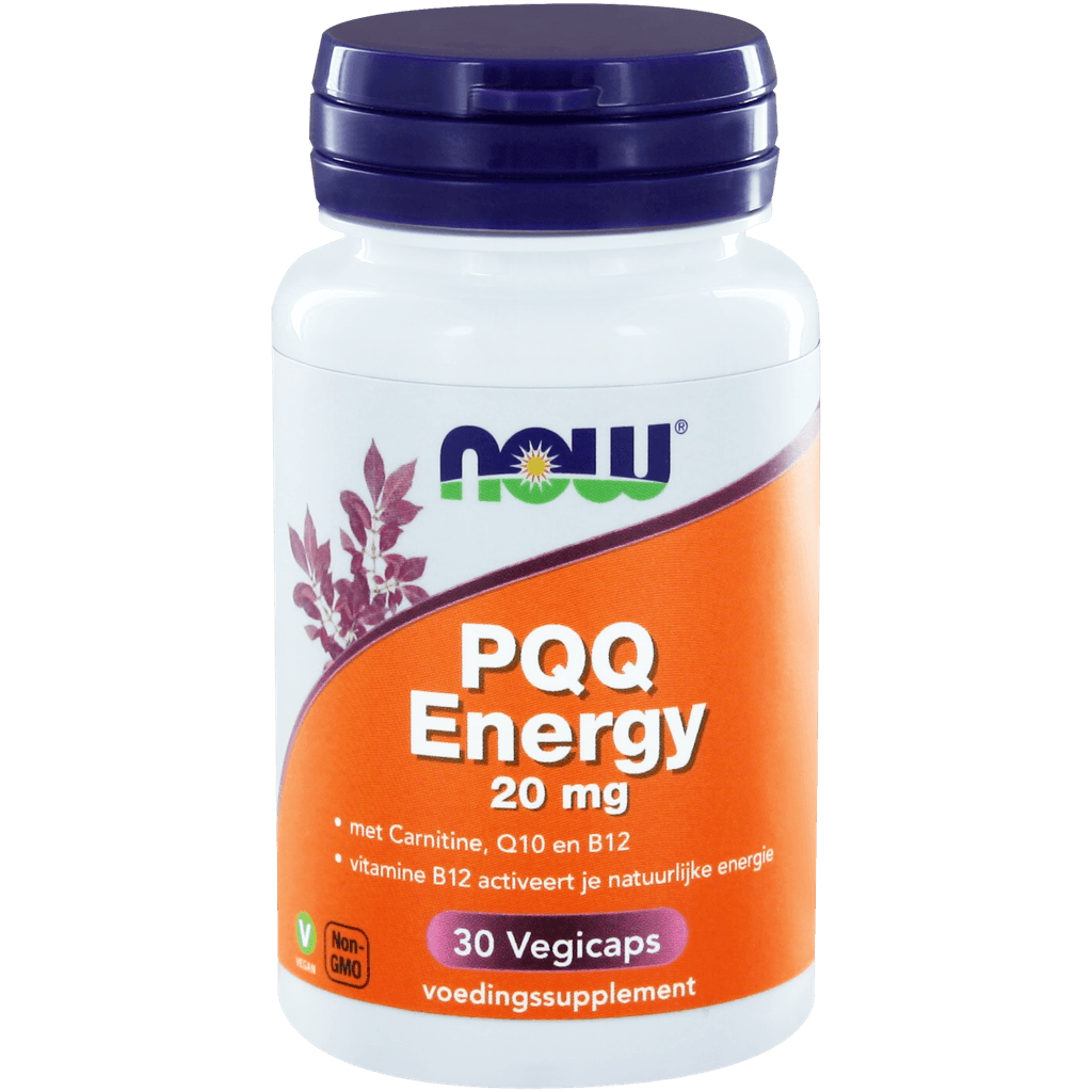 NOW PQQ Energy 20mg Capsules - 30CP | Zensitivity NOW PQQ Energy 20mg Capsules - Antioxidanten kopen-vitamine online - Populaire supplementen kopen