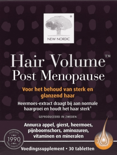 New Nordic Hair Volume Post Menopause Tabletten - Haargroei supplementen kopen-vitamine online - Haarverzorging kopen - supplementen kopen-voedingssupplementen-beste voedingssupplementen-supplementen bestellen-zensitivity