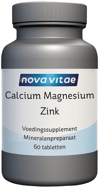 Nova Vitae Calcium Magnesium Zink Tabletten 60st - 60TB | Zensitivity Nova Vitae Calcium Magnesium Zink Tabletten 60st -  kopen-vitamine online -  kopen - supplementen kopen-voedingssupplementen-beste voedingssupplementen-supplementen bestellen-zensitivity