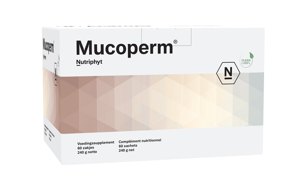 Nutriphyt Mucoperm Zakjes 60st - Darmwand beschermen kopen-vitamine online - Darm supplementen kopen - supplementen kopen-voedingssupplementen-beste voedingssupplementen-supplementen bestellen-zensitivity