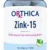 Orthica Zink-15 Tabletten -  kopen-vitamine online - Zink kopen - supplementen kopen-voedingssupplementen-beste voedingssupplementen-supplementen bestellen-zensitivity