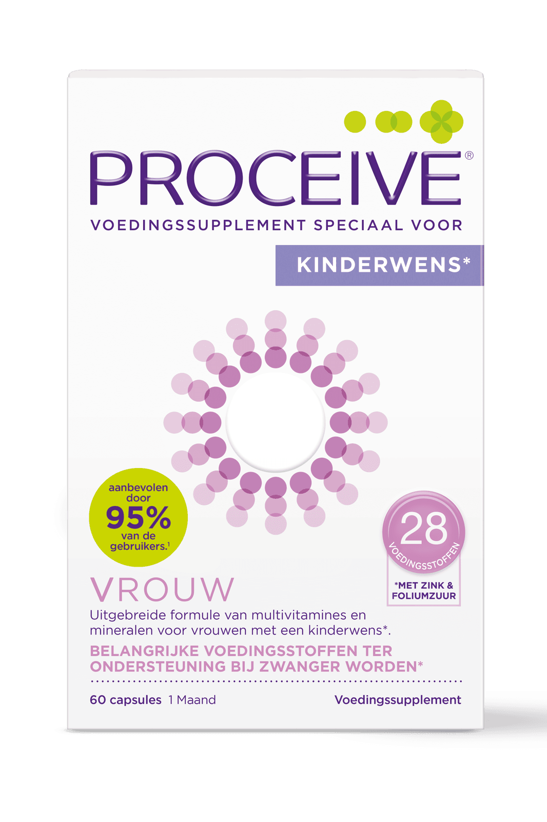 Proceive Kinderwens Vrouw Capsules - 60CP | Zensitivity Proceive Kinderwens Vrouw Capsules -  kopen-vitamine online - Supplementen vrouw kopen - supplementen kopen-voedingssupplementen-beste voedingssupplementen-supplementen bestellen-zensitivity