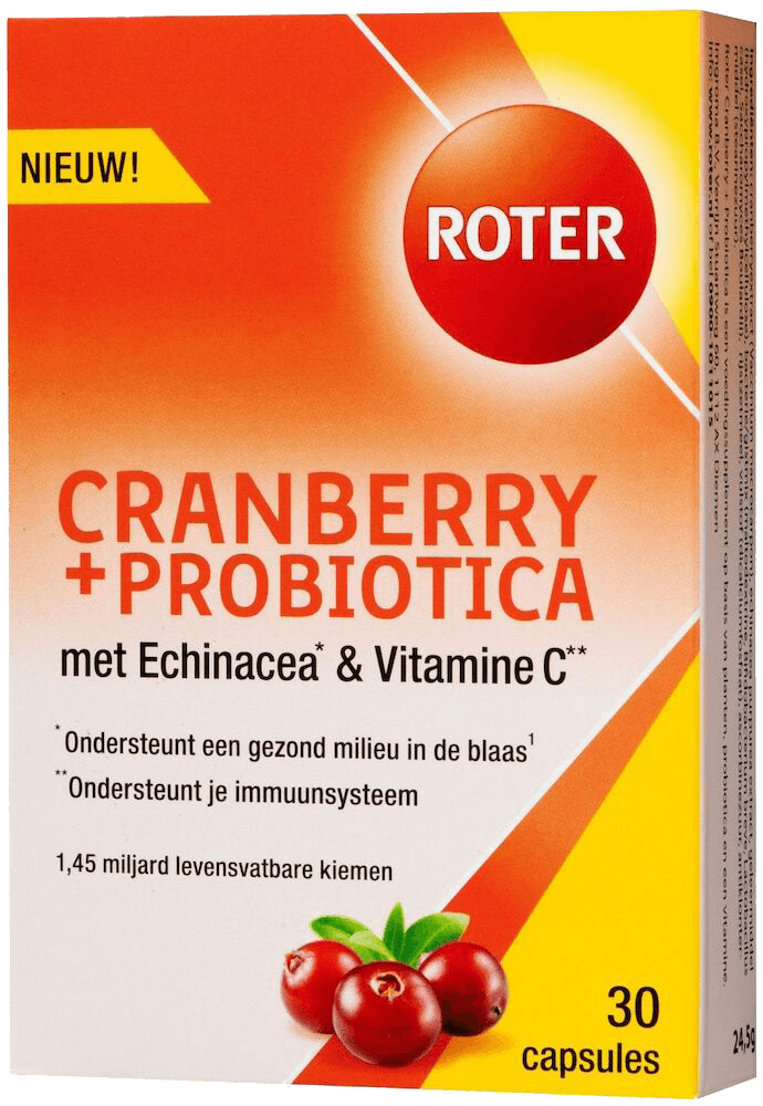 Roter Cranberry & Probiotica Capsules -  kopen-vitamine online - Blaas supplementen kopen - supplementen kopen-voedingssupplementen-beste voedingssupplementen-supplementen bestellen-zensitivity