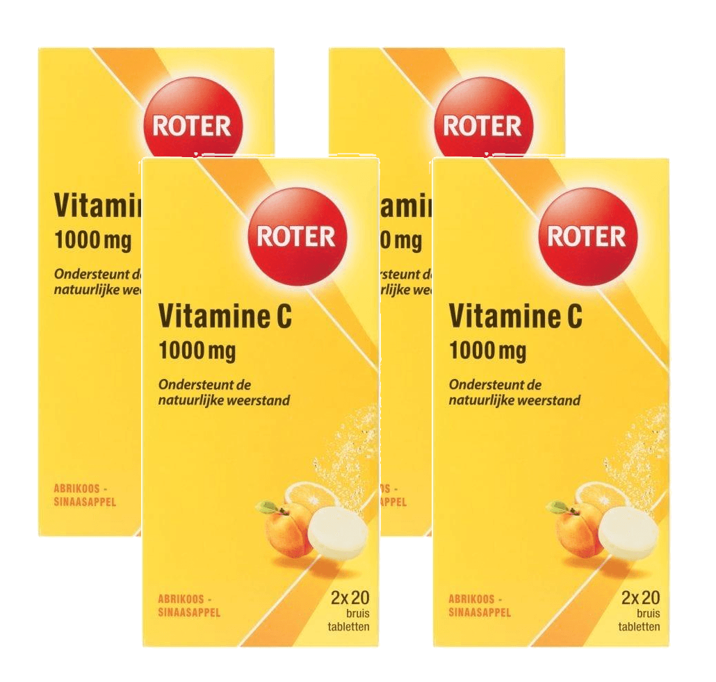 Roter Vitamine C 1000mg Bruistabletten Multiverpakking - 4x40ST | Zensitivity Roter Vitamine C 1000mg Bruistabletten Multiverpakking - kopen-vitamine online - kopen - supplementen kopen-voedingssupplementen-beste voedingssupplementen-supplementen bestellen-zensitivity