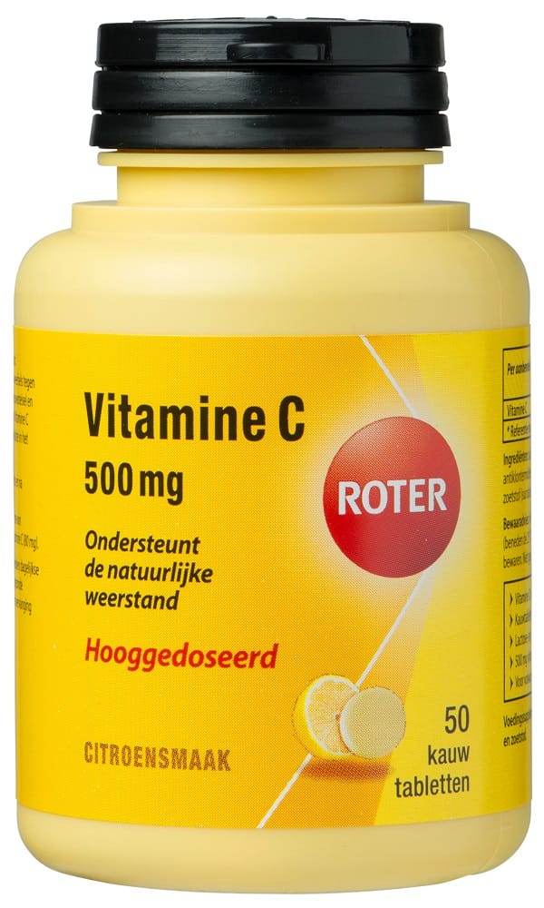 Roter Vitamine C 500mg Tabletten Citroen 50st -  kopen-vitamine online -  kopen - supplementen kopen-voedingssupplementen-beste voedingssupplementen-supplementen bestellen-zensitivity