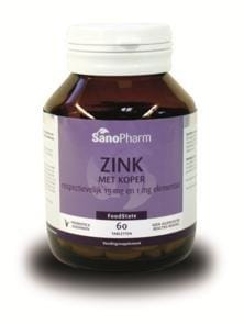Sanopharm Zink Met Koper 15mg/1mg Tabletten -  kopen-vitamine online - Zink kopen - supplementen kopen-voedingssupplementen-beste voedingssupplementen-supplementen bestellen-zensitivity