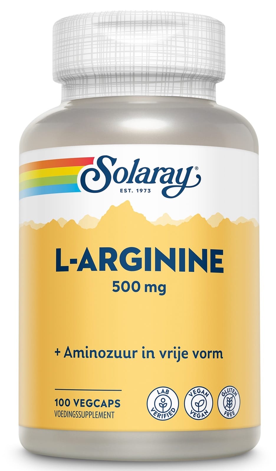 Solaray L-Arginine 500mg Capsules - 100CP | Zensitivity Solaray L-Arginine 500mg Capsules -  kopen-vitamine online - Aminozuren kopen - supplementen kopen-voedingssupplementen-beste voedingssupplementen-supplementen bestellen-zensitivity