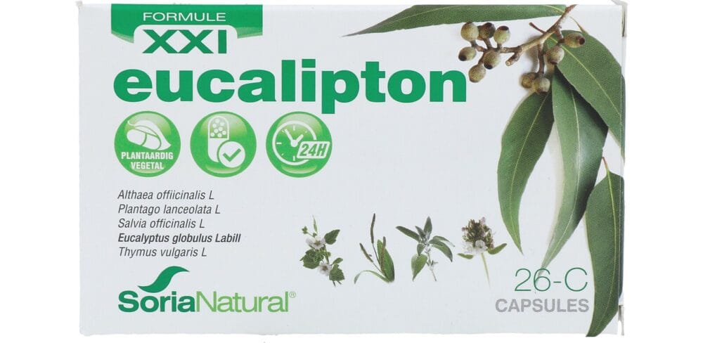 Soria Natural Eucalipton XXI Capsules - Weegbree kopen-vitamine online - Populaire supplementen kopen - supplementen kopen-voedingssupplementen-beste voedingssupplementen-supplementen bestellen-zensitivity