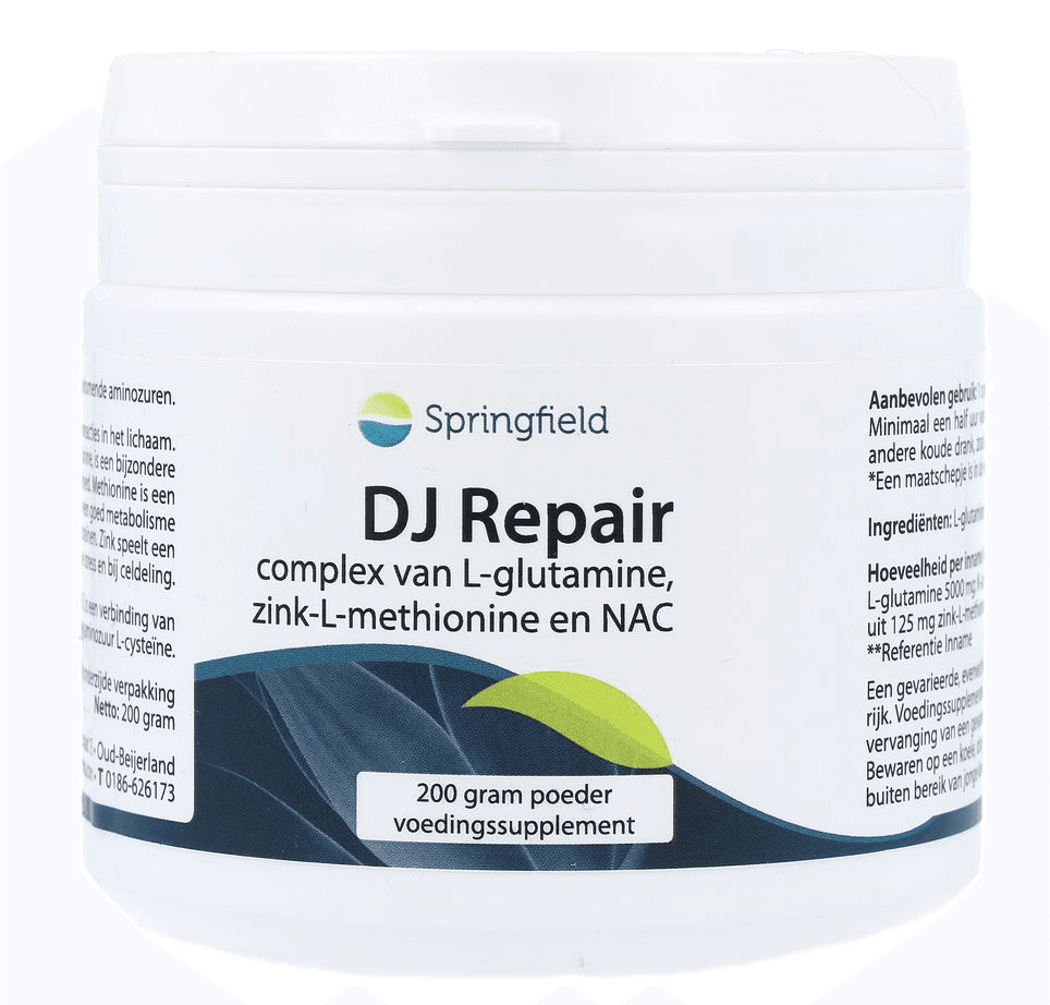 Springfield DJ Repair Poeder - 200GR | Zensitivity Springfield DJ Repair Poeder - kopen-vitamine online - Aminozuren kopen - supplementen kopen-voedingssupplementen-beste voedingssupplementen-supplementen bestellen-zensitivity