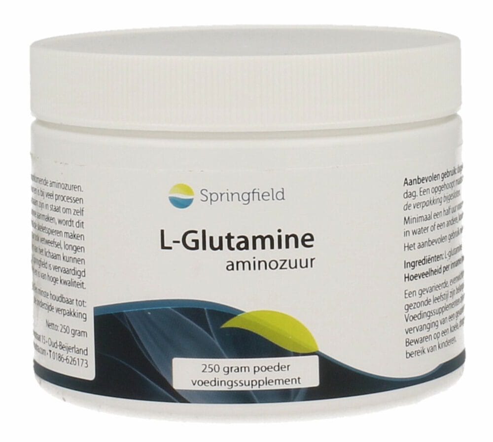 Springfield L-Glutamine Poeder -  kopen-vitamine online - Aminozuren kopen - supplementen kopen-voedingssupplementen-beste voedingssupplementen-supplementen bestellen-zensitivity