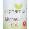 Unipharma Magnesium & Zink Tabletten 60st -  kopen-vitamine online -  kopen - supplementen kopen-voedingssupplementen-beste voedingssupplementen-supplementen bestellen-zensitivity