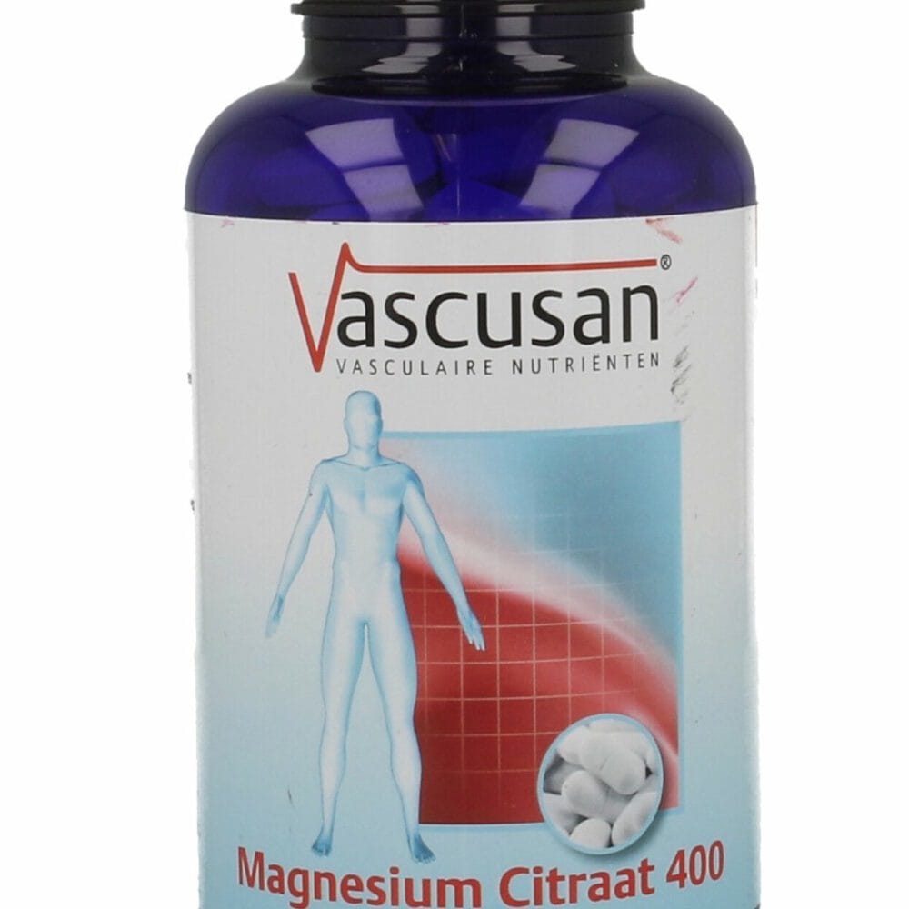 Vascusan Magnesium Citraat 400 Tabletten 200st -  kopen-vitamine online -  kopen - supplementen kopen-voedingssupplementen-beste voedingssupplementen-supplementen bestellen-zensitivity
