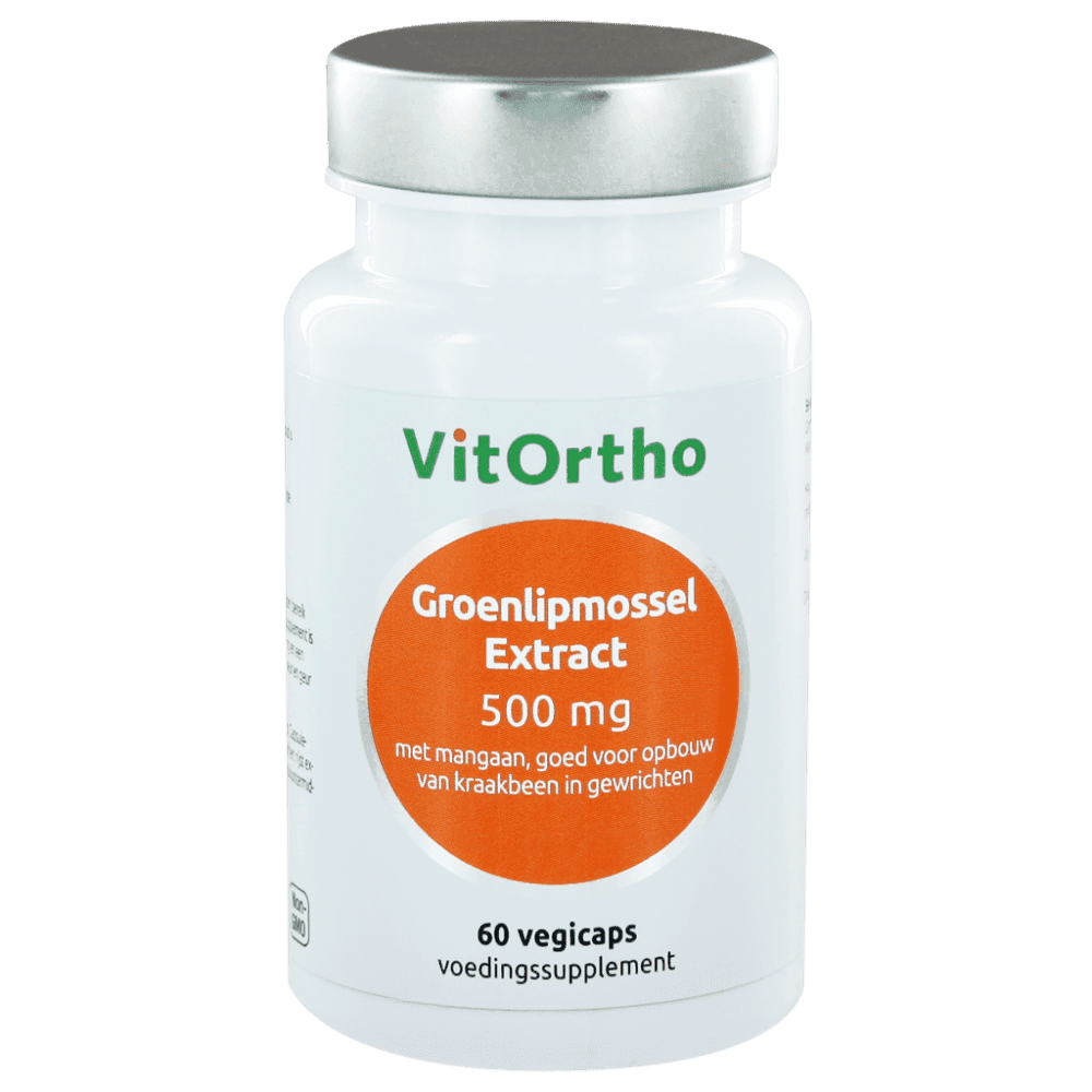 VitOrtho Groenlipmossel Extract 500mg Capsules 60st - Soepele gewrichten kopen-vitamine online - Gewrichten supplementen kopen - supplementen kopen-voedingssupplementen-beste voedingssupplementen-supplementen bestellen-zensitivity
