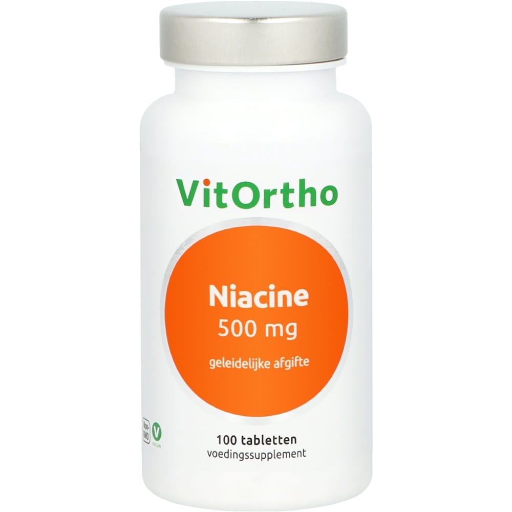 VitOrtho Niacine Tabletten 500mg - 100TB | Zensitivity VitOrtho Niacine Tabletten 500mg - kopen-vitamine online - kopen - supplementen kopen-voedingssupplementen-beste voedingssupplementen-supplementen bestellen-zensitivity