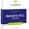 Vitakruid Betaine HCL 650mg Testkit Tabletten - 10TB | Zensitivity Vitakruid Betaine HCL 650mg Testkit Tabletten - Spijsvertering supplementen kopen-vitamine online - Maag en darm kopen
