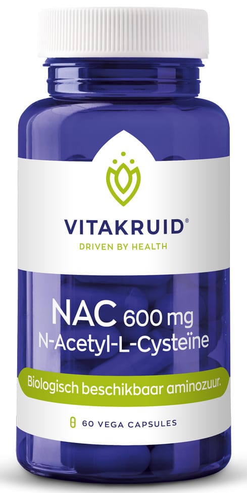 Vitakruid NAC 600mg N-Acetyl-L-Cysteïne Vega Capsules - 60VCP | Zensitivity Vitakruid NAC 600mg N-Acetyl-L-Cysteïne Vega Capsules -  kopen-vitamine online - Aminozuren kopen - supplementen kopen-voedingssupplementen-beste voedingssupplementen-supplementen bestellen-zensitivity