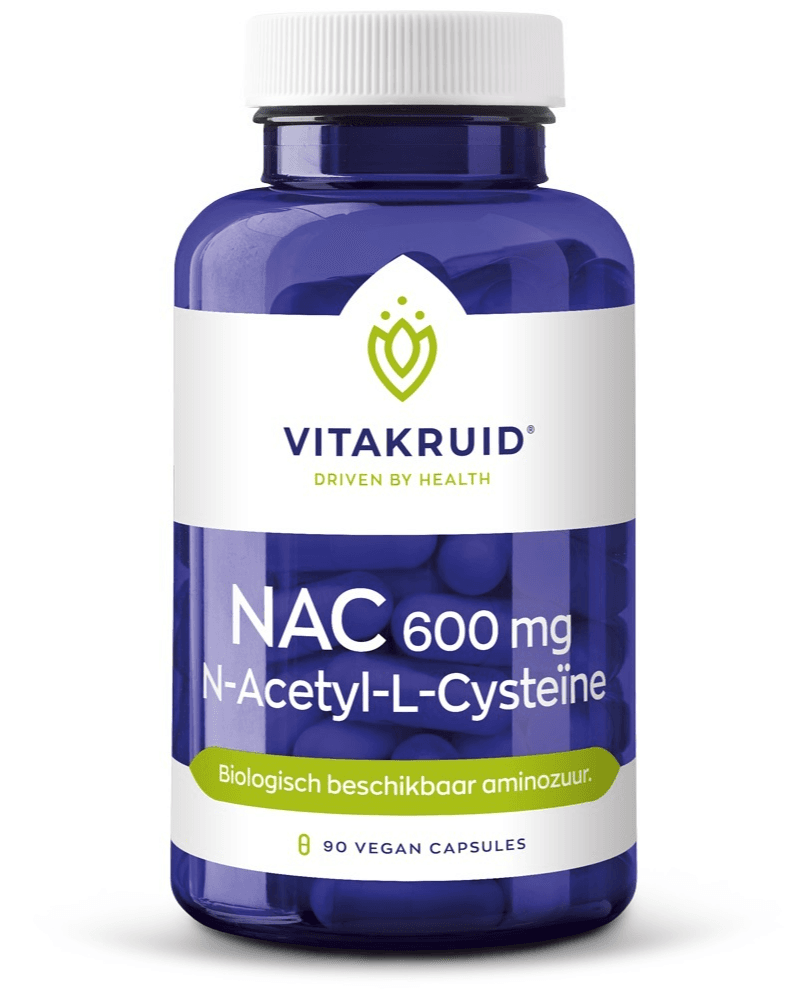 Vitakruid NAC 600mg N-Acetyl-L-Cysteïne Vega Capsules - 90VCP | Zensitivity Vitakruid NAC 600mg N-Acetyl-L-Cysteïne Vega Capsules -  kopen-vitamine online - Aminozuren kopen - supplementen kopen-voedingssupplementen-beste voedingssupplementen-supplementen bestellen-zensitivity